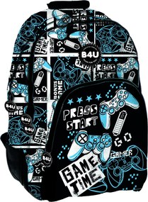 Gamer Press Start iskolatáska, táska 44 cm