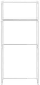 Mosógép polc polcokkal Fehér 63 x 27 x 136 cm Alumínium