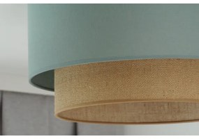 Duolla - Mennyezeti lámpa BOHO 1xE27/15W/230V átm. 45 cm zöld/barna