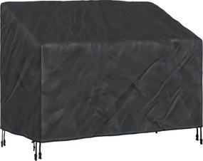 vidaXL Kerti Pad Borító Fekete 134 x 70 x 65 / 94 cm 210D Oxford Szövet