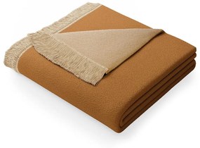 Franse bézs pamutkeverék takaró, 150 x 200 cm - AmeliaHome