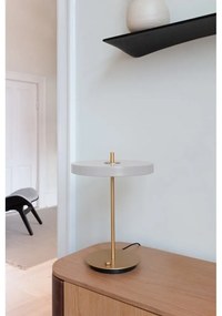 Világosszürke LED dimmelhető asztali lámpa fém búrával (magasság 41,5 cm) Asteria Table – UMAGE