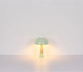 Globo 51570114 Asztali lámpa, fém matt zöld színű, fém fa megjelenésű, PVC fekete kábel, billenőkapcsoló a kábelen, ø: 250 mm, M: 365 mm, kábel hossza 1500 mm, 1x E27 ILLU 40W 230V izzó nélkül