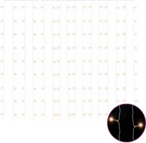 vidaXL 8 funkciós meleg fehér LED-es fényfüggöny 300 LED 3 x 3 m