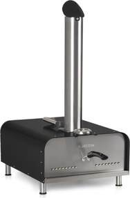 Klarstein Diavolo, pellet pizzakemence, pizzakővel, hőmérő, rozsdamentes acél