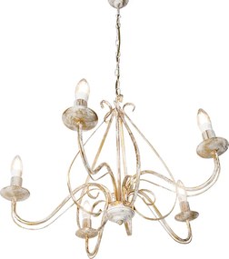 Okos csillár fehér 5-lámpás Wifi B35-tel - Giuseppe