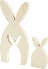 Rétegelt lemezből készült nyuszik H: 11,5 és 24,5 cm