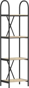 vidaXL Könyvespolc Sonoma tölgy 40 x 30 x 146 cm Faanyag