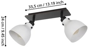 Eglo 43828 - Spotlámpa MATLOCK 2xE27/40W/230V