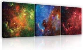 Vászonkép 75x25 Kozmosz köd csillagok univerzum galaxis tér