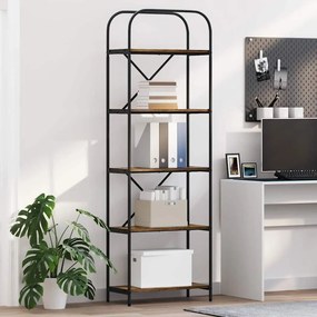 Könyvespolc Füstölt tölgy 60 x 30 x 183 cm Faanyag
