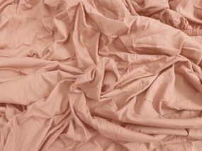 Jersey gumis lepedő BASIC barack 90 x 200 cm