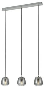 Eglo 39667 - Csillár zsinóron ALBARINO 3xE27/40W/230V füstös