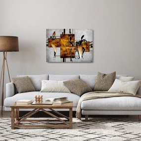 Kép - Az afrikai kultúra motívumai (üvegen) (70x50 cm)