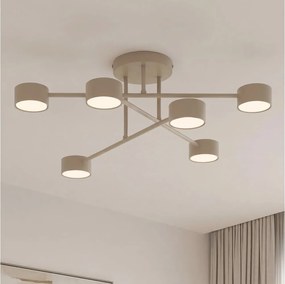 Felületre szerelt csillár HALO 6xGX53/10W/230V bézs