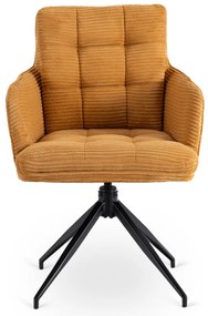 Forgó Étkező/Tárgyaló Fotel Mustár Színben.