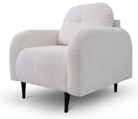 Kárpitozott CLOUDY fotel krémszínű