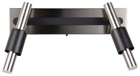 Fekete-ezüstszínű LED spotlámpa 20,5x42 cm Ikaris – Trio Select