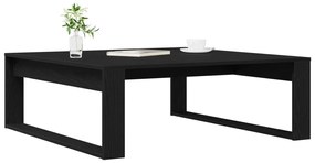 Fekete Tölgy Kávézóasztal 100x100x35 cm Tervezett Fa