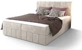 MADLEN boxspring ágy - 180x200, bézs