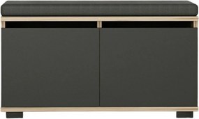 Drago Walnut and Black cipősszekrény