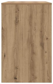 vidaXL Asztal fiókkal tárolóval Artisan tölgy 100 x 50 x 78 cm Faanyag