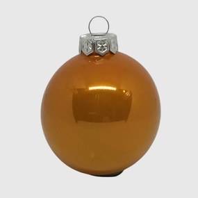 Copper &amp; Black üveg karácsonyi gömb szett 12*6cm