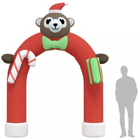 felfújható karácsonyi boltív LED-ekkel 380 cm