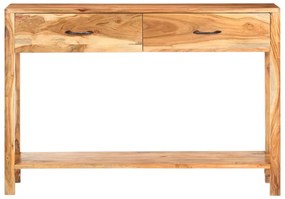 tömör akácfa tálalószekrény 110 x 30 x 75 cm