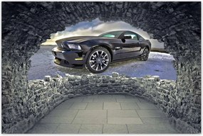 Poszterek 60x40 Ford Mustang a hĂłban AutĂł Klasszikus Made in Usa