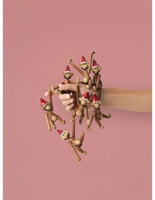 Bojesen Denmark Monkey Teak dekorációs figura tömör fából - Kay