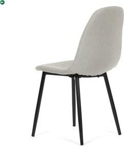 Jídelní židle, krémová, látka, CT-V2972 CRM2