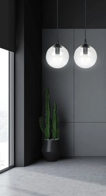 Emibig modern függeszték cosmo fekete átlátszó emi711/2