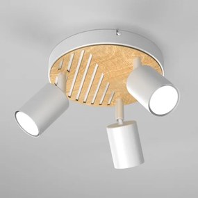 Spotlámpa TERRA 3xGU10/8W/230V fehér/tölgy
