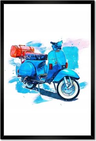 Poszterek keretben 40x60 Vespa Motorkerékpár Robogó