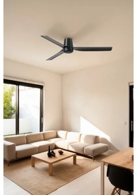 FARO 33830WT-Mennyezeti ventilátor PUNT TUB M fekete átm. 132 cm WT + távirányítás