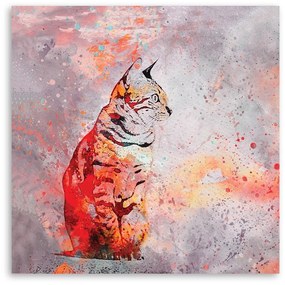 Gario Vászonkép Akvarell hiúz - Andrea Haase Méret: 40 x 40 cm