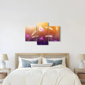 Kép - Rózsaszín pillangó (90x60 cm)