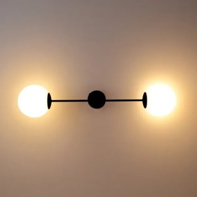 Felületre szerelhető csillár MOON 2xE27/15W/230V fekete