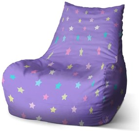 Bean babzsák csillagok lilán - gyerek, lila