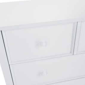 Komód, fehér, TEANA