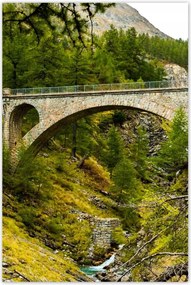 Poszterek 80x120 Híd Tájkép