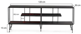 TV szekrény Eze - Sötétbarna