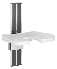 Zuhanyülőke 43x67 cm ezüst/fehér