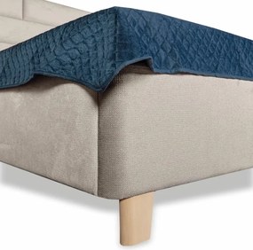 Kárpitozott ágy CALMIRA + rácsos rács + matrac EMI