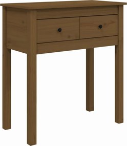 vidaXL mézbarna tömör fenyőfa tálalóasztal 70 x 35 x 75 cm