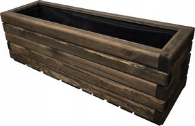 Fa kaspó szürke Zpd 110 cm x 25 x 30 cm