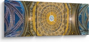 A Siena templom mennyezetének képe (órával) (90x30 cm)