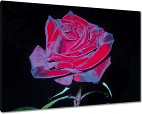 Vászonkép 100x70 Vörös rózsák a kertben