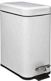 Szemeteskosár Téglalap Alakú Fém 5L Fürdőszobai